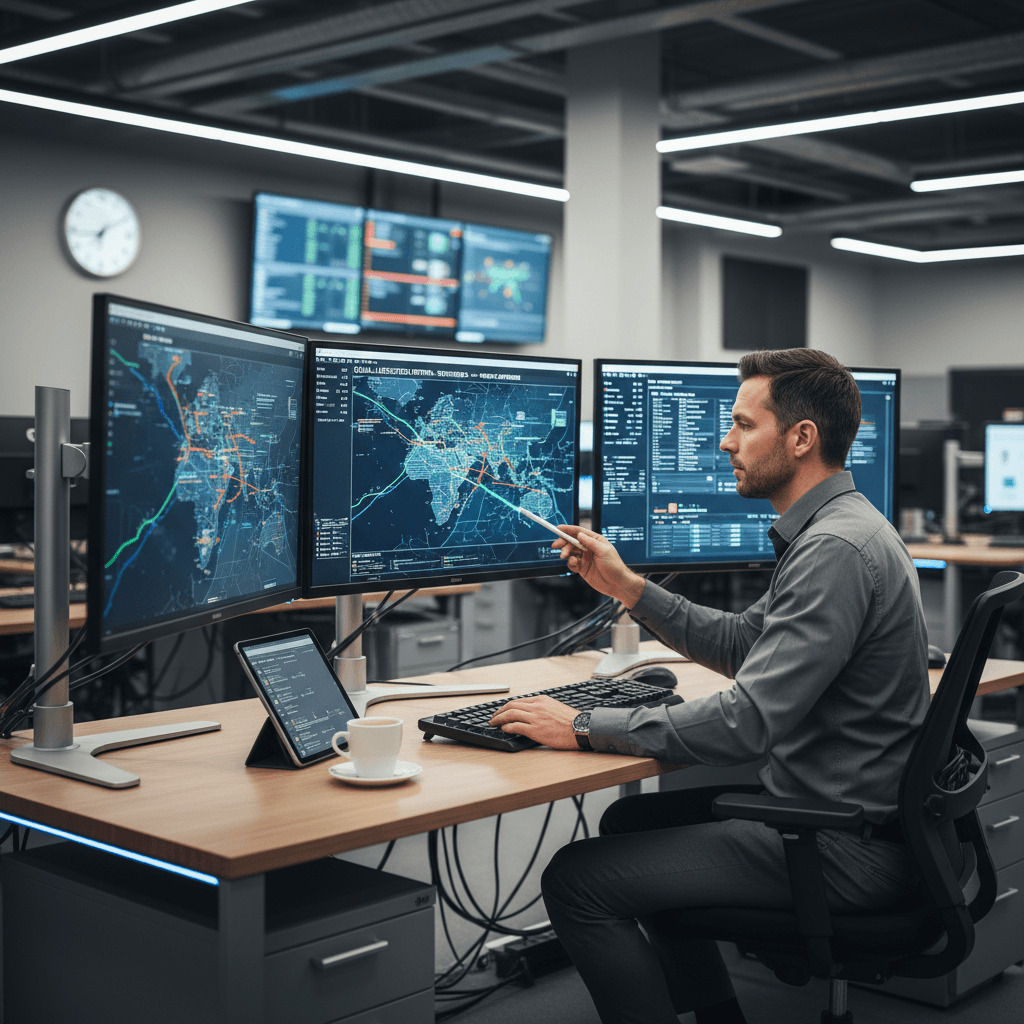 Real-time shipment tracking and logistics coordination